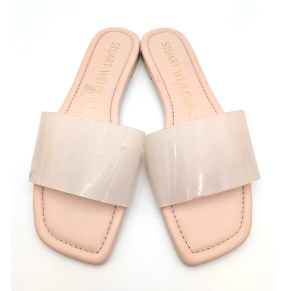 Stuart Weitzman Summer Flat Sandals Slip-On Women's Pink Size US7B EU37.5 - Picture 3 of 11